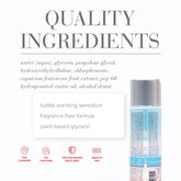 System JO H20 Water Based Warming Lubricant 30ml